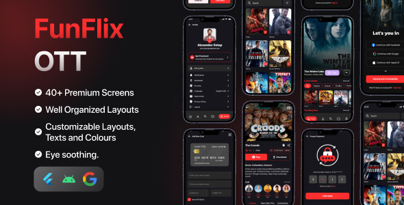 Funflix - OTT Platform Flutter UI Kit