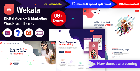 Wekala - Digital Agency & Marketing WordPress Theme