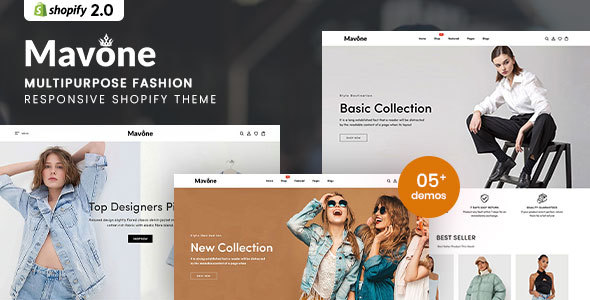 [DOWNLOAD]Mavone - Multipurpose Shopify Theme for Fashion