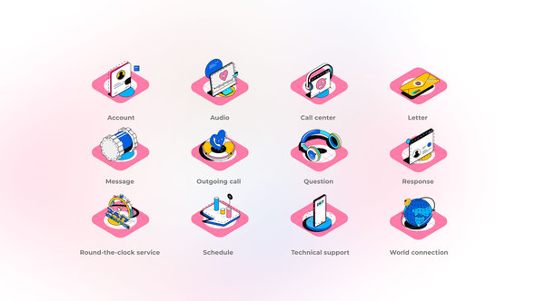 Support - Isometric Icons