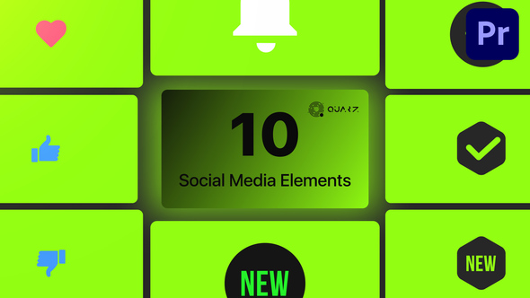 Social Media Elements for Premiere Pro Vol. 02