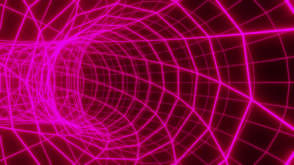 Purple Net Tunnel Through The Metaverse Entry Vj Loop Background HD alt