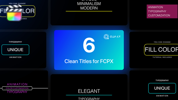 Clean Titles for Final Cut Pro X Vol. 02