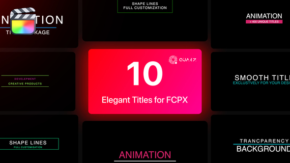Elegant Titles for Final Cut Pro X Vol. 03