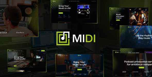 Midi - Sound & Music Production WordPress Theme