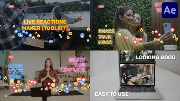 Live Reactions Maker (Toolkit) for After Effects