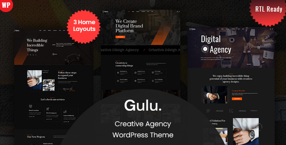Gulu – Creative Agency WordPress Theme