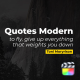 Modern Quotes Titles v2.0 | Final Cut Pro - VideoHive Item for Sale