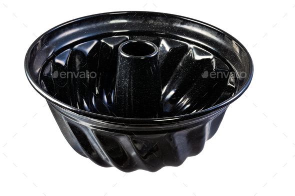 Isolated cake tin for a ring cake - Stock Photo - Images