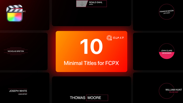 Minimal Titles for Final Cut Pro X Vol. 02