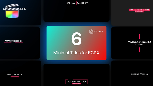 Minimal Titles for Final Cut Pro X Vol. 03