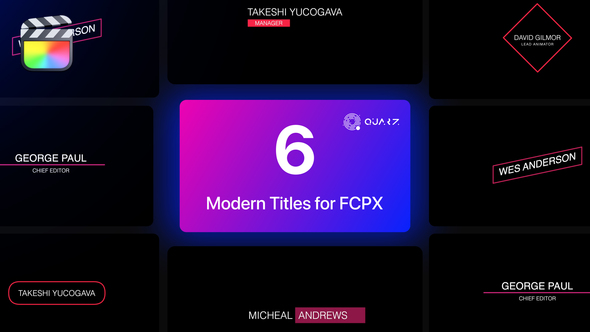 Modern Titles for Final Cut Pro X Vol. 03