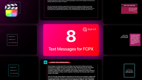 Text Messages for Final Cut Pro X Vol. 01