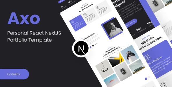 Axo personal portfolio React NextJs Template