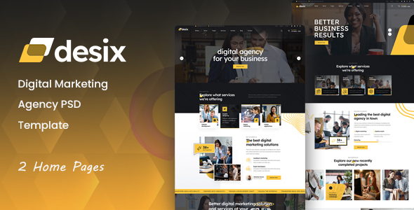 Desix - Digital Marketing Agency PSD Template