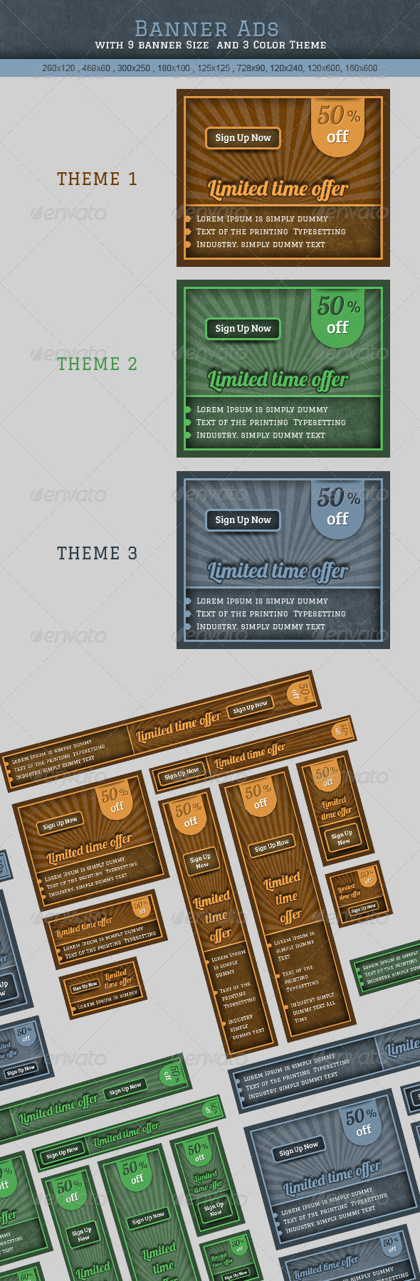 Web Banner Ads - Banners & Ads Web Elements