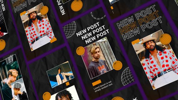New Post After Effects Instagram Frame