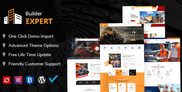 Builder Expert – Construction and Architecture WordPress Theme