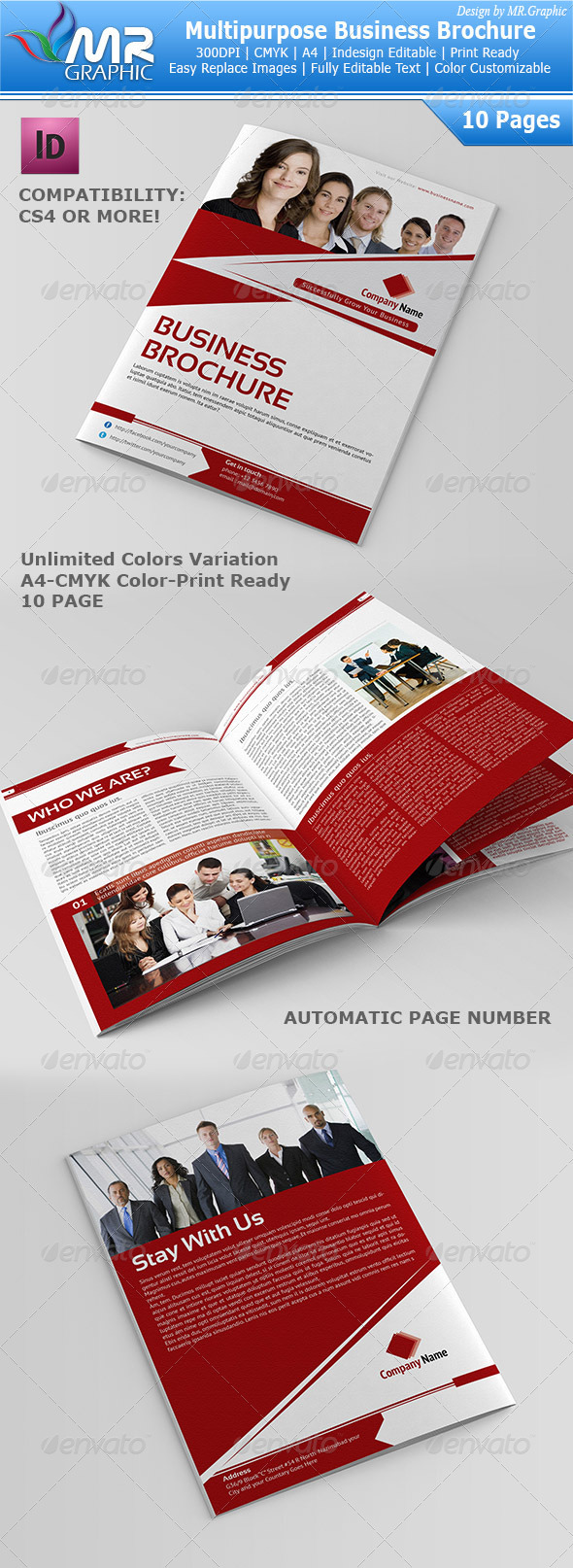 Multipurpose Business Brochure Template Vol-01 - Corporate Brochures