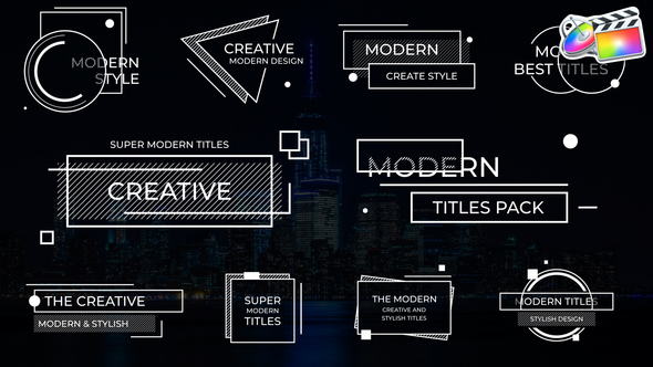 Creative Modern Titles for FCPX
