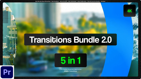 Transitions Bundle 2.0 For Premiere Pro