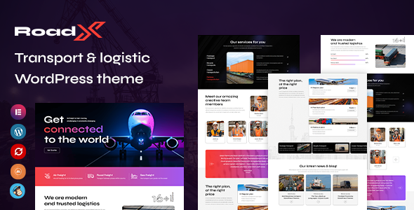 Roadx – Movers and Logistics Services WordPress Theme