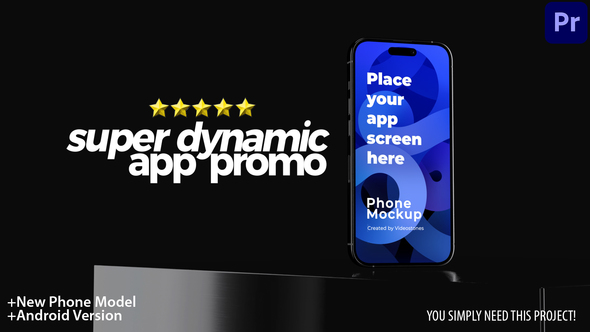Super Dynamic App Promo - Phone 14 App Demo Video Premiere Pro