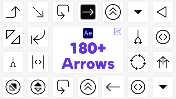 Big Pack Arrows For After Effects