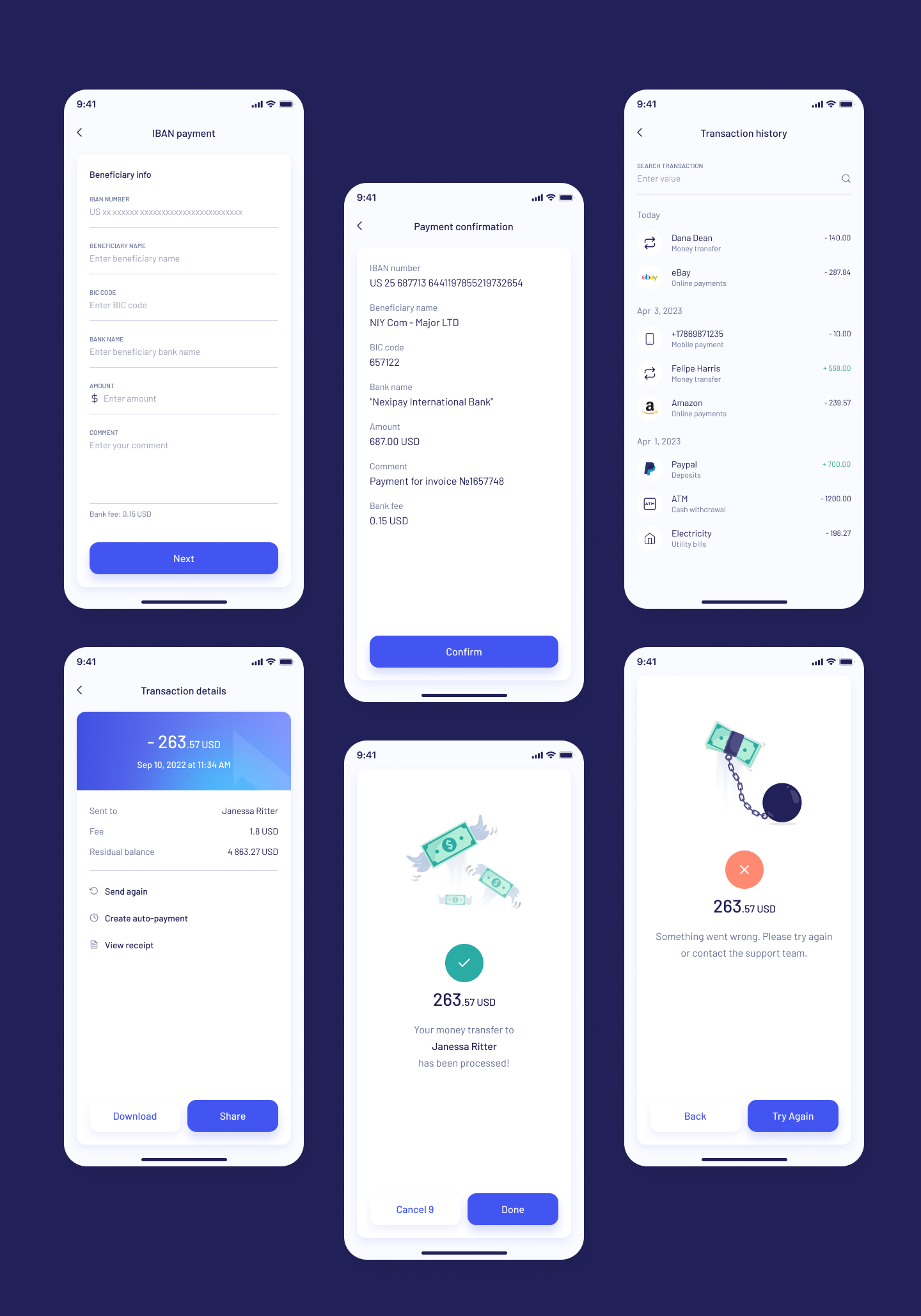 Nexipay - Banking Mobile App Figma UI Template by PixelWhiz | ThemeForest