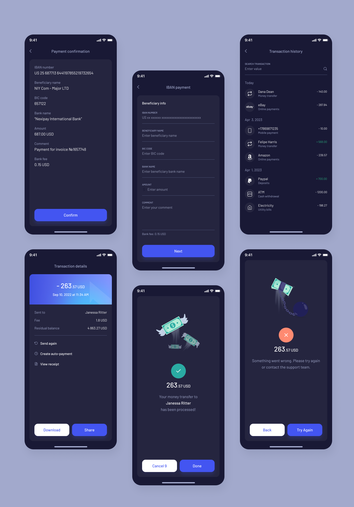 Nexipay - Banking Mobile App Figma Ui Template By Pixelwhiz 