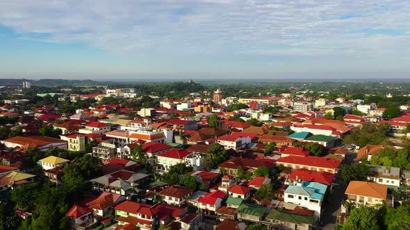 Vigan City in Sunny Weather, Aerial View, Stock Footage | VideoHive