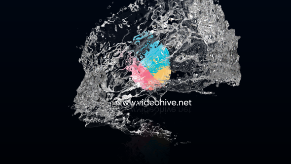 Water Swirl Logo reveal