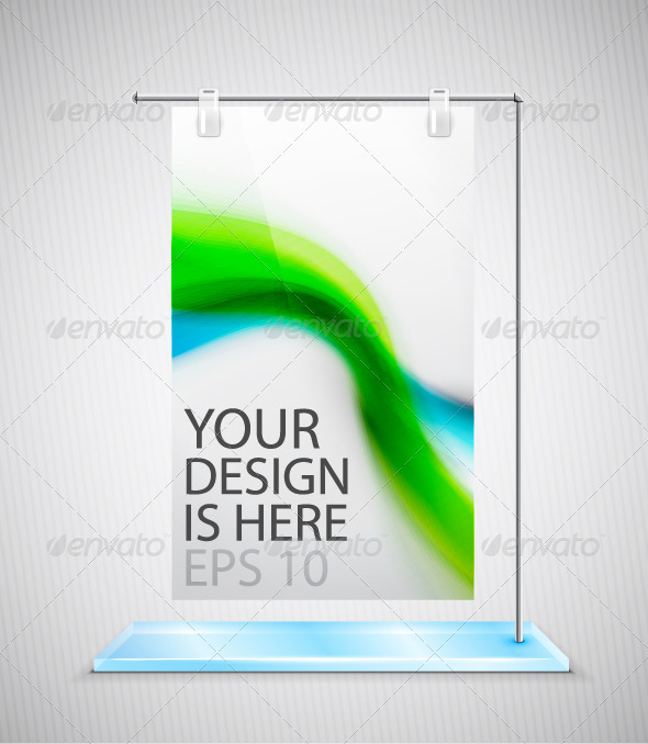 Vector Promotion Stand - Man-made Objects Objects