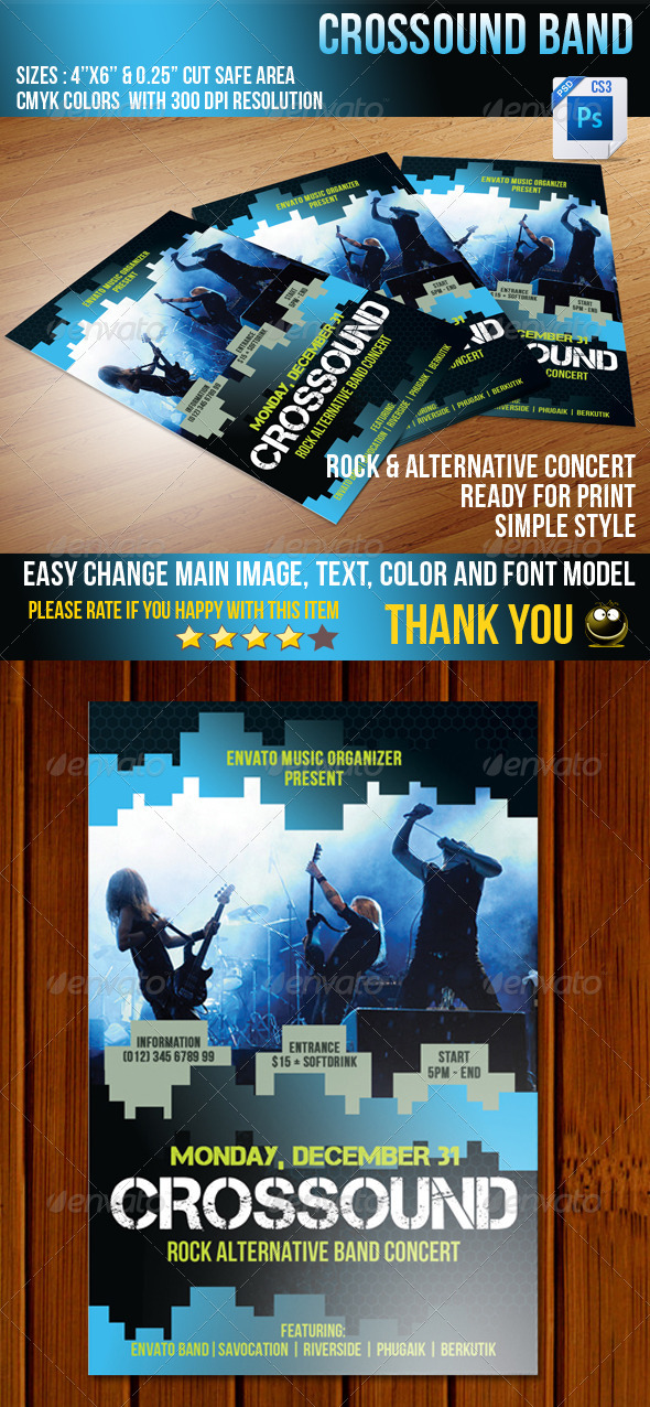 Crossound Flyer - Concerts Events