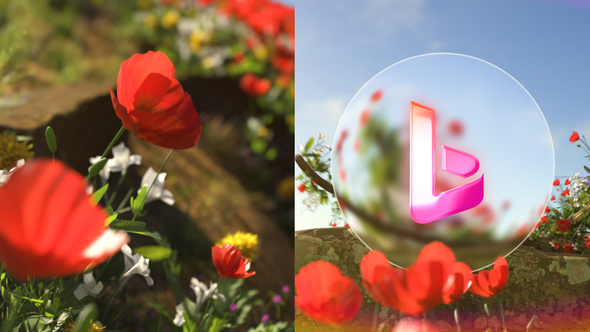 Flower Spring Logo Reveal