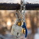 Traditional locks of lovers on the bridge. Symbol of love and fidelity - PhotoDune Item for Sale