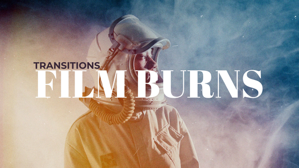 Film Burns Transitions Premiere Pro template preview
