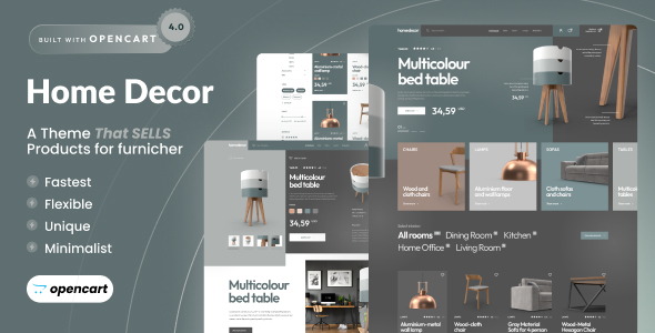 Home Decor – Opencart 4 Furniture Store Theme