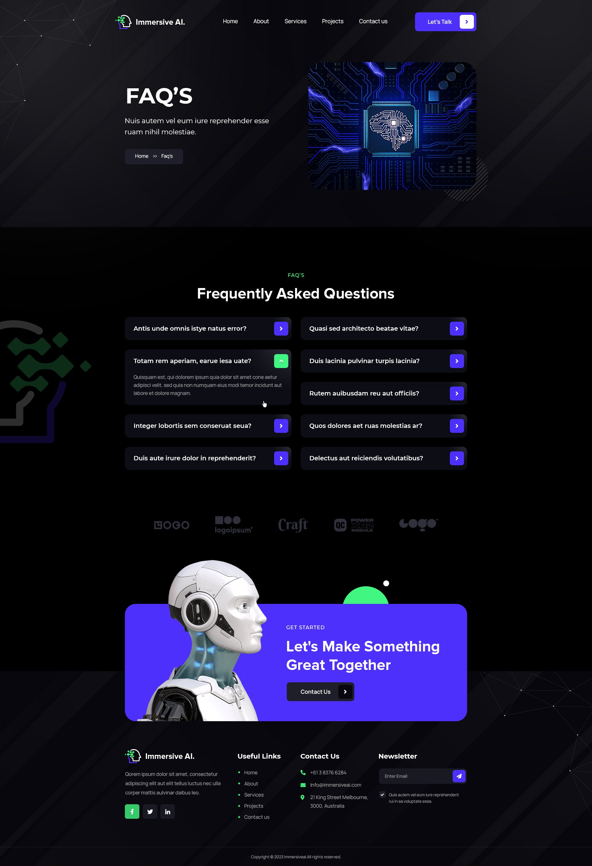 Immersive AI | Robotics PSD Template by designingmedia | ThemeForest