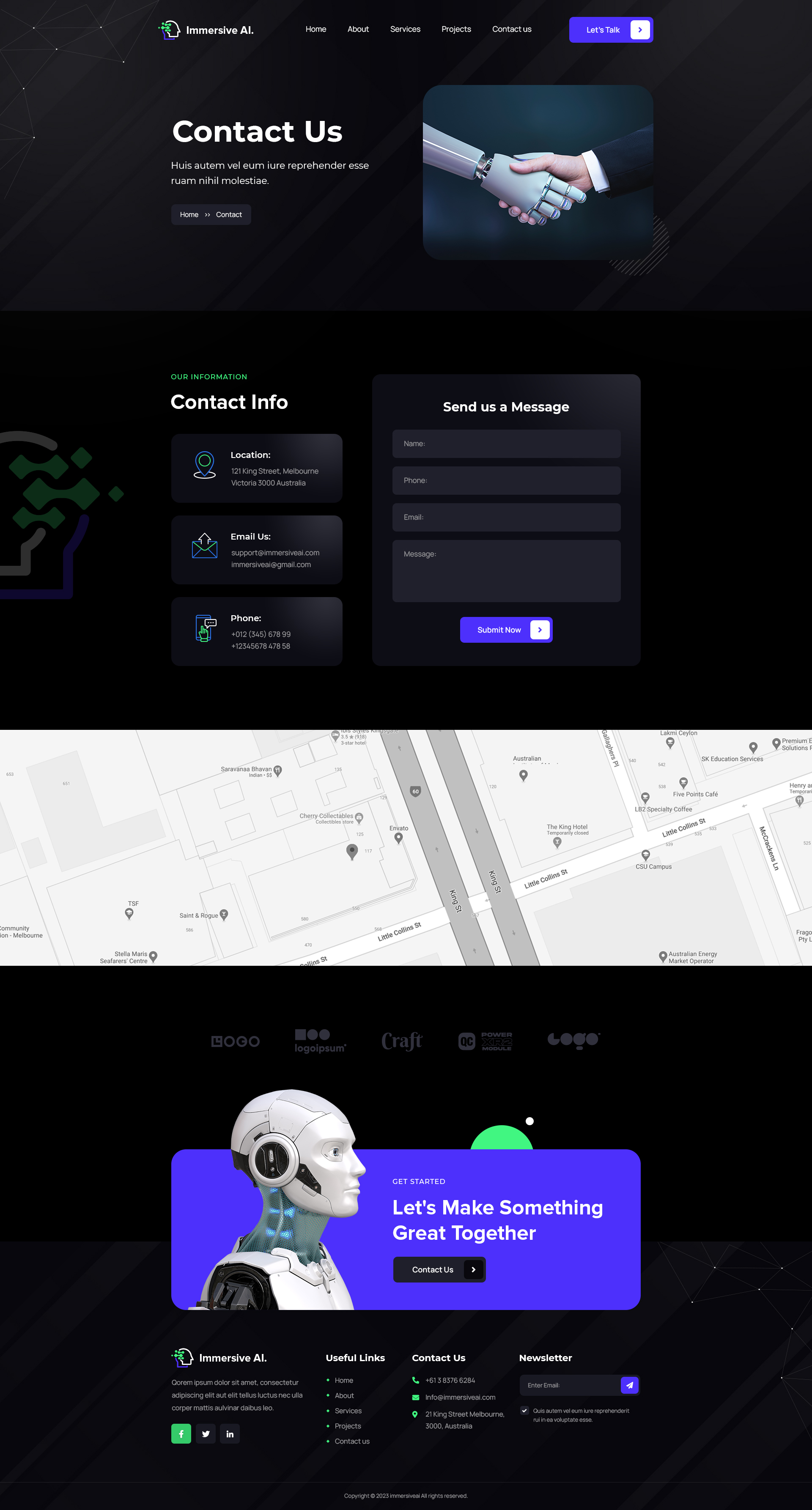 Immersive AI | Robotics PSD Template by designingmedia | ThemeForest