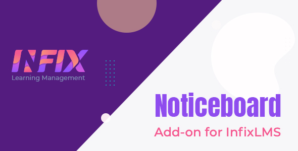 Noticeboard add-on | Infix LMS Laravel Learning Management System