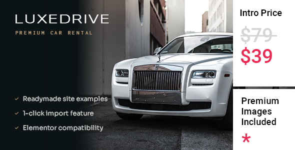 LuxeDrive – Limousine and Car Rental Theme