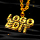 Golden logo on the chain - VideoHive Item for Sale