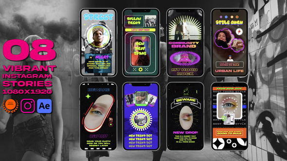 Streetwear Reels Product Promo template preview