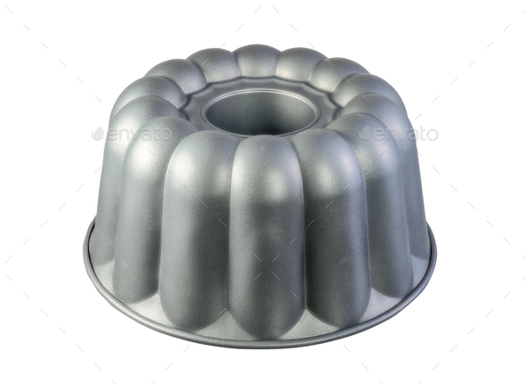 Isolated cake tin for a ring cake - Stock Photo - Images