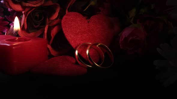 Valentine's Day And Smoky Red Rings alt