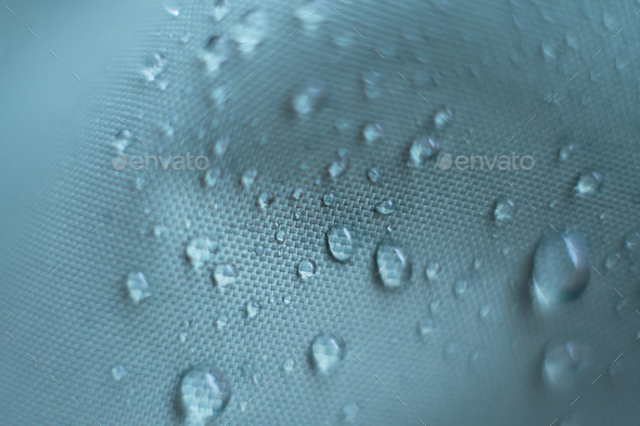 waterproof fabric with waterdrops. non woven fabric water texture ...