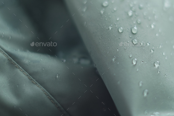 waterproof fabric with waterdrops. non woven fabric water texture ...