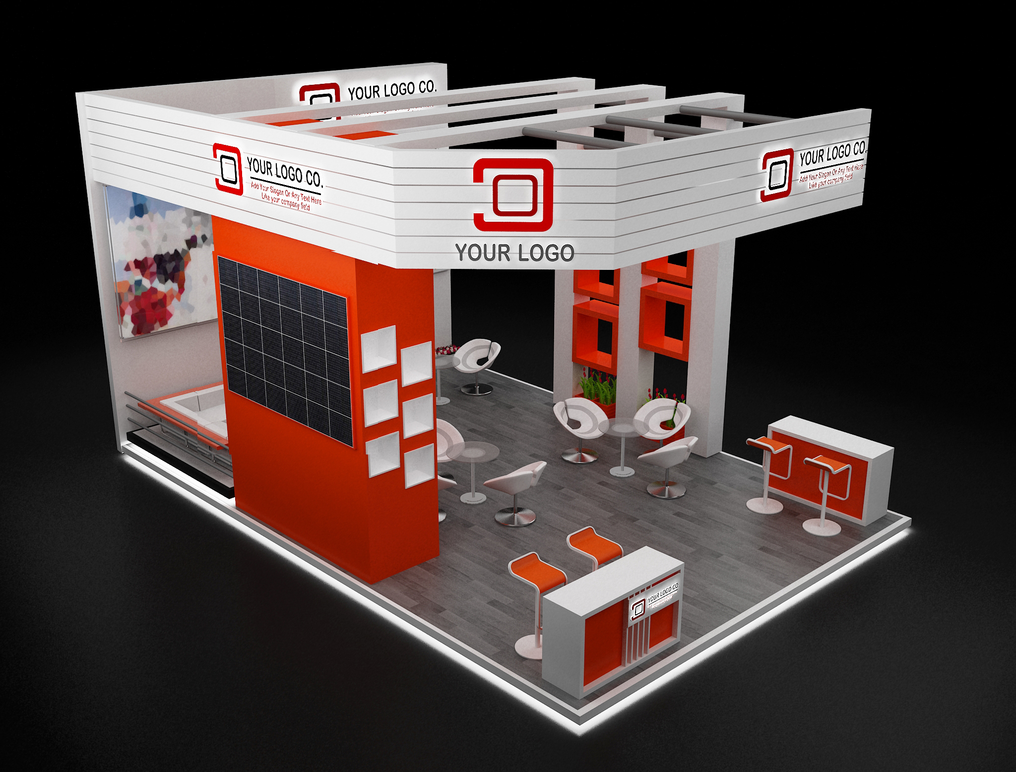 Booth Exhibition Stand a633 by yahiazakreaa | 3DOcean
