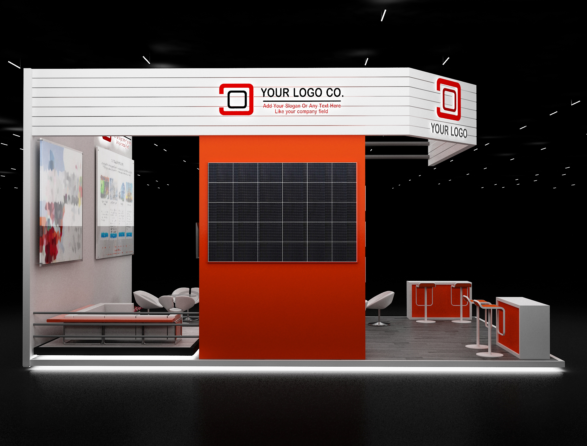 Booth Exhibition Stand a633 by yahiazakreaa | 3DOcean
